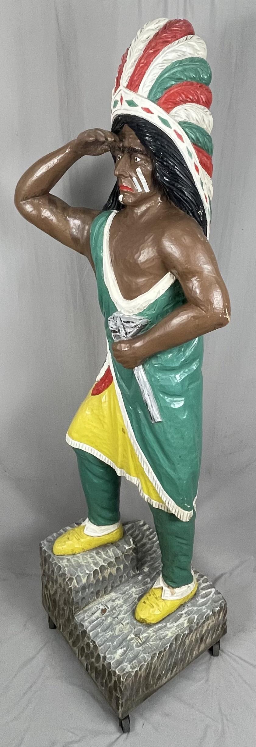 Cigar Store Indian Life Size Hand Carved Wood (1 of 13)