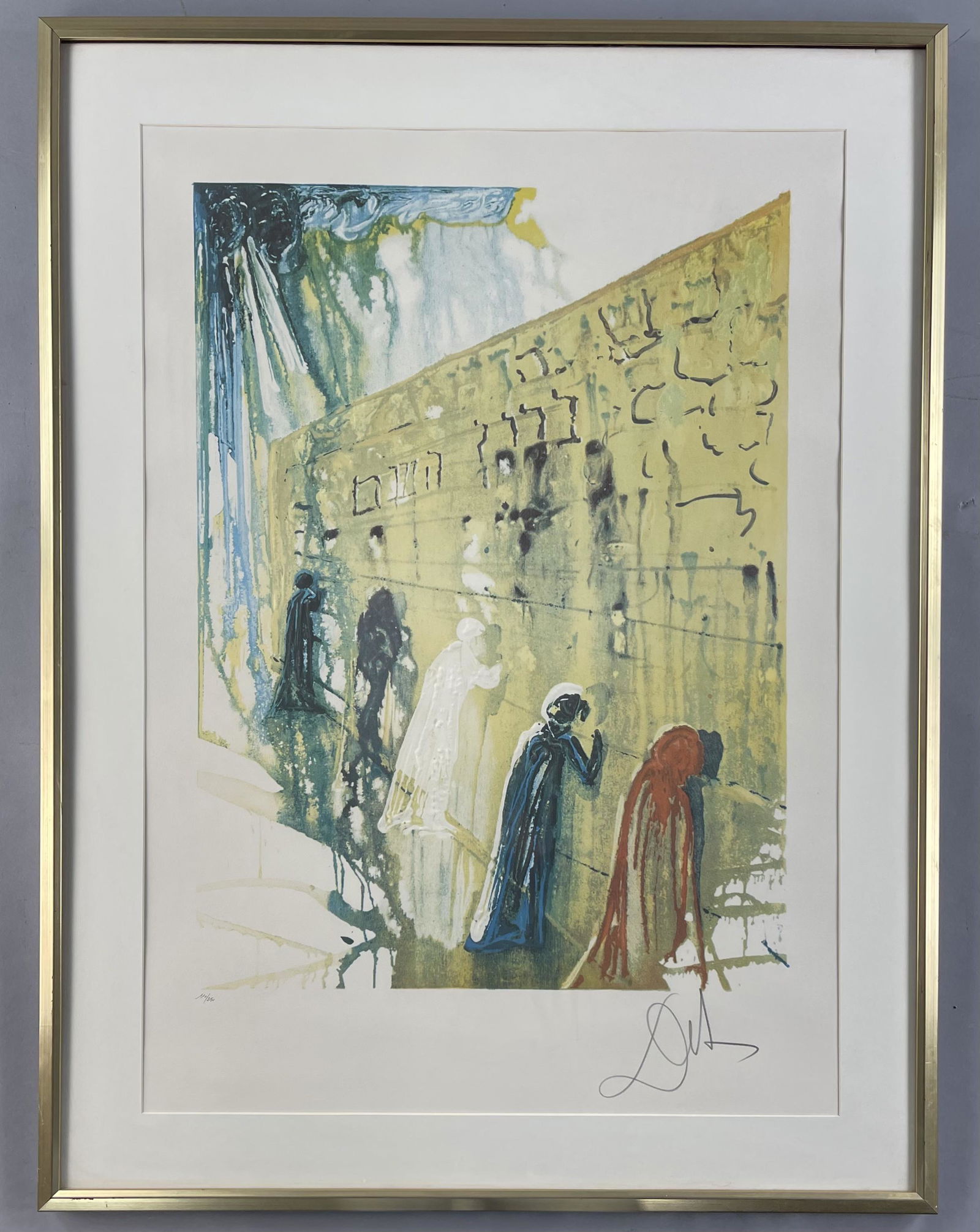 Salvador Dali "Wailing Wall" Signed Lithograph (1 of 6)