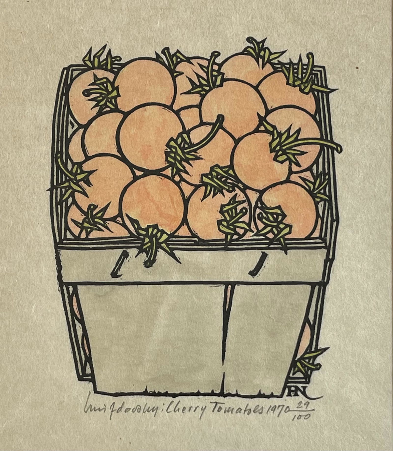 Jacques Hnizdovsky Woodcut "Cherry Tomatoes" (1 of 3)