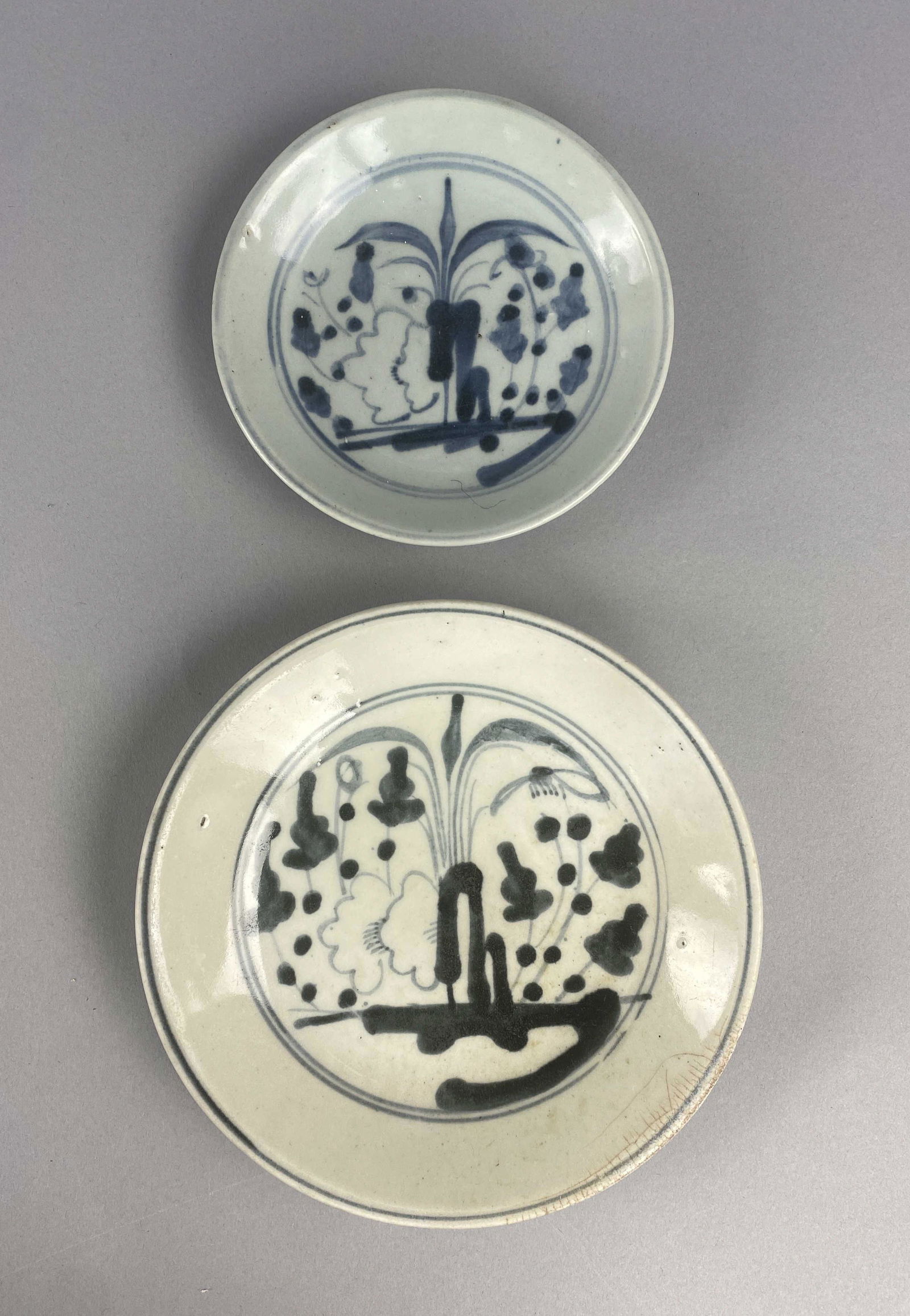 Two 19th C. Chinese Tree of Life Plates (1 of 3)