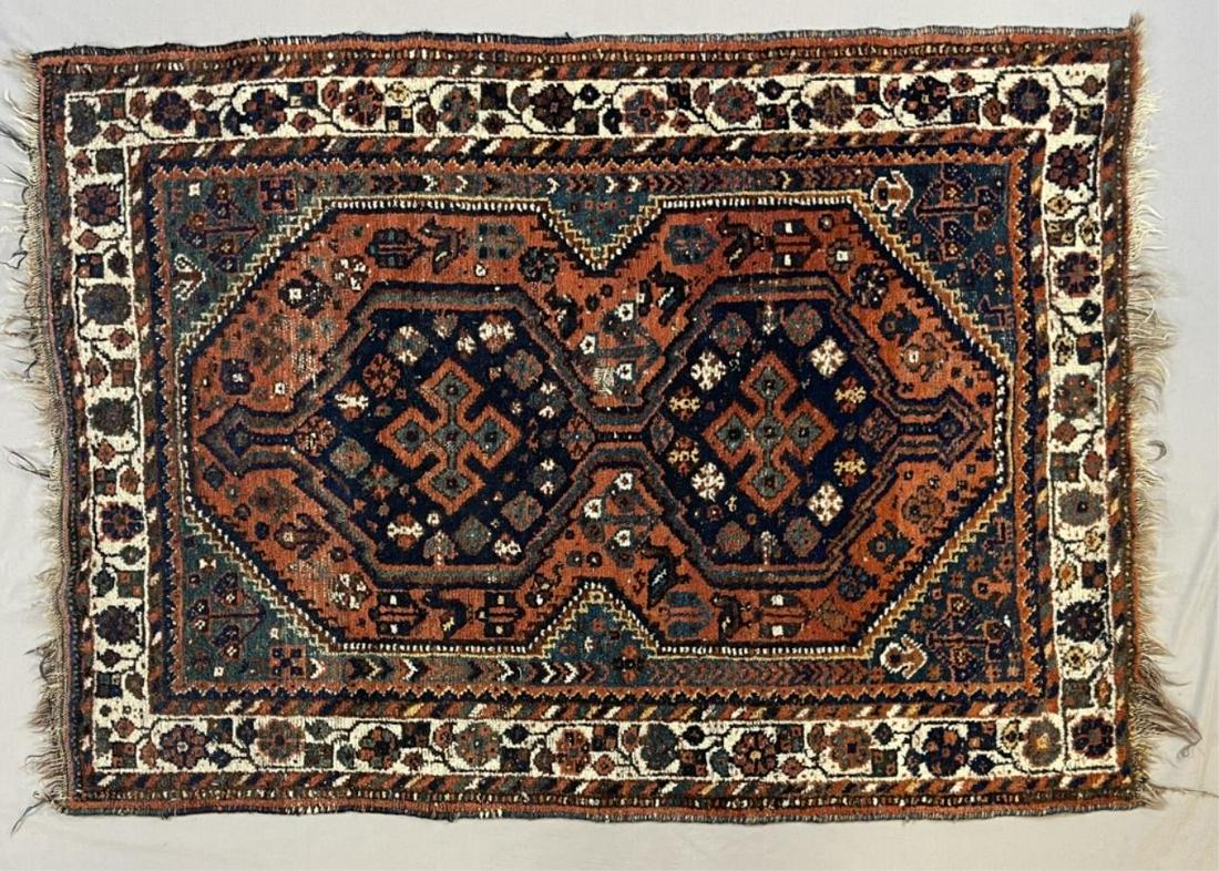 Persian Shiraz Handwoven Wool Rug 5'-4" x 3'-9" (1 of 5)