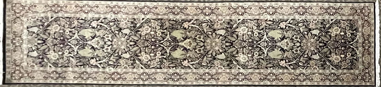 Persian Green Wool Rug Runner 10'-7" x 2'-6" (1 of 4)
