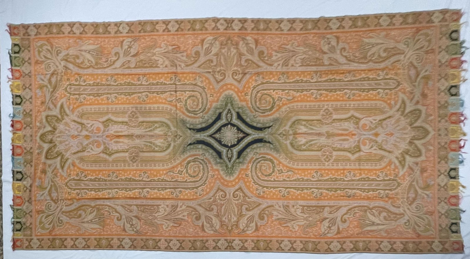 Very Fine 19th Century Paisley Shawl 10'9" x 5'3" (1 of 10)