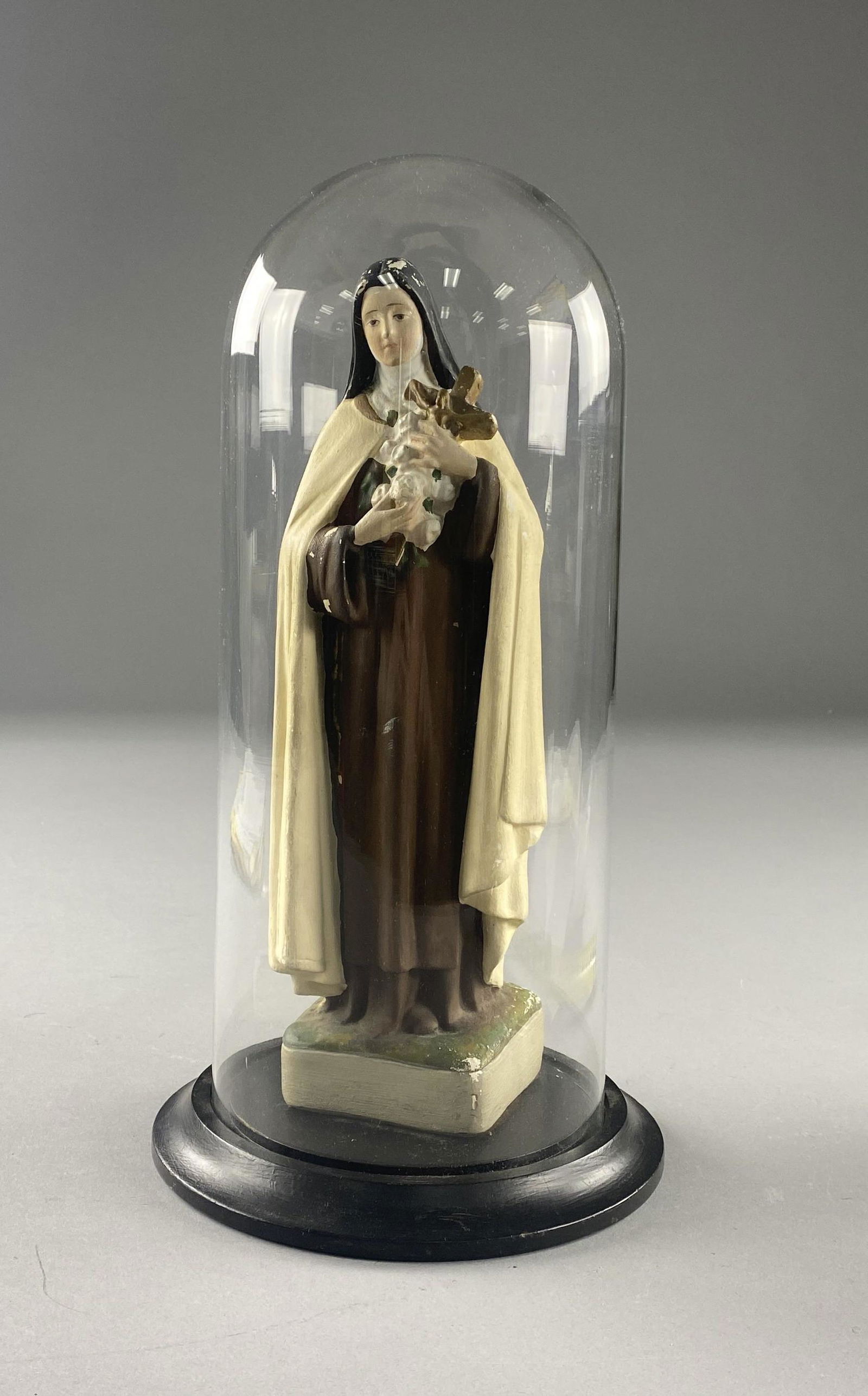St. Therese of Lisieux Plaster Statue with Dome (1 of 9)