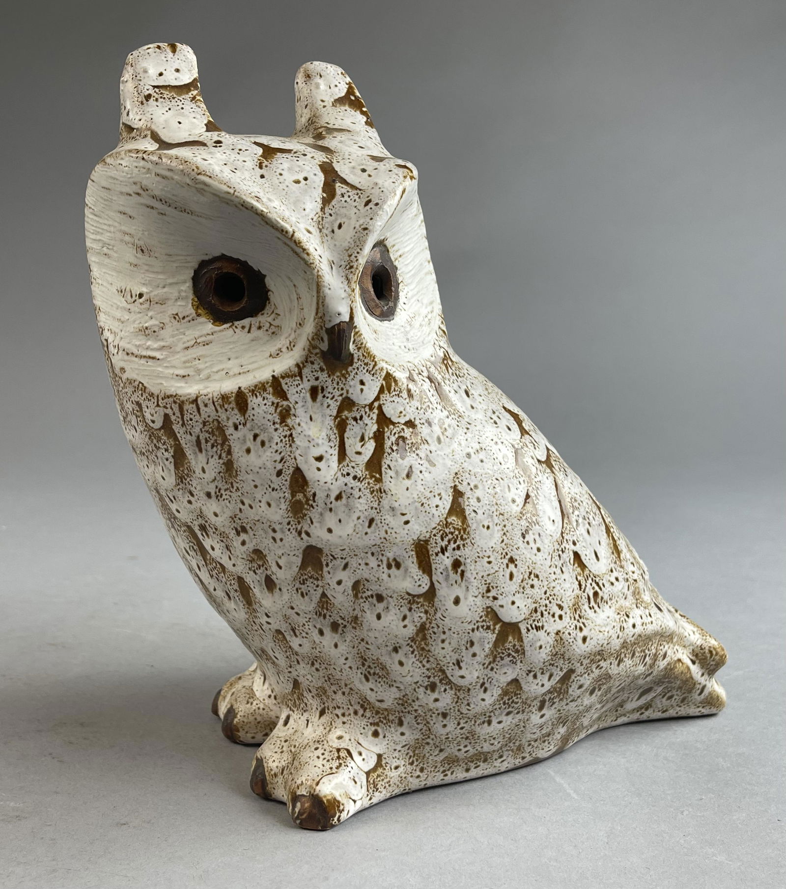 Large Pigeon Forge Pottery Owl D. Ferguson (1 of 6)