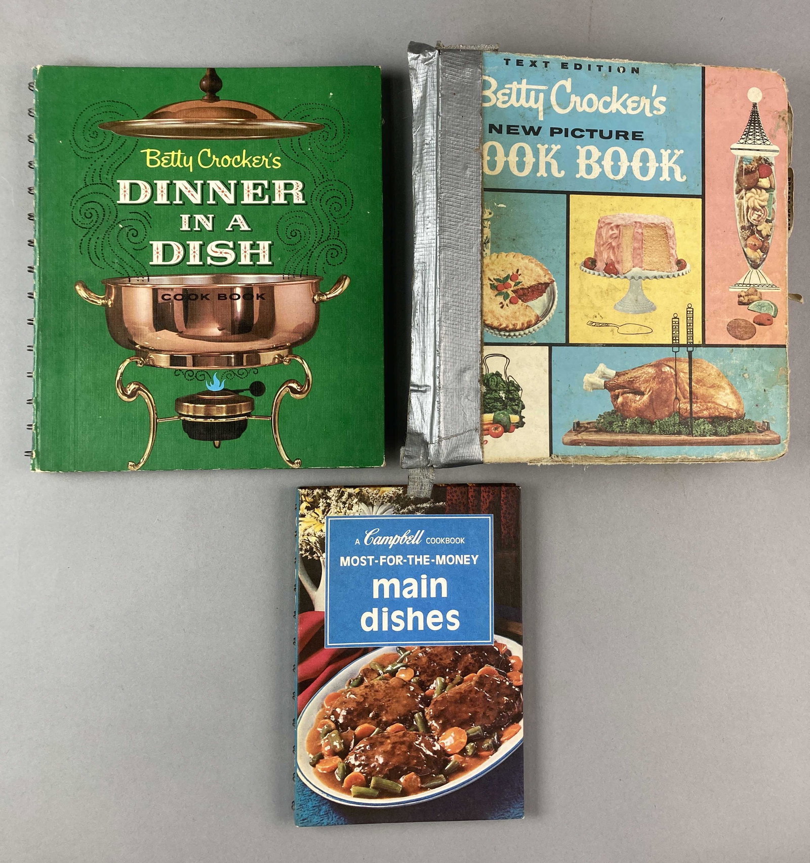 Betty Crocker And Campbell Soup Cookbooks: Campbell cookbook Most for the Money Main Dishes. Published by the Campbell Soup Company in 1975. Betty Crocker's New Picture Cookbook, Text Edition. Published by McGraw Hill in the early 1960's. Bett