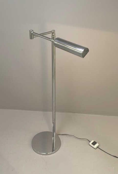 Koch Lowy Circa '70 Chrome Swing Arm Pharmacy Floor Lamp (1 of 11)