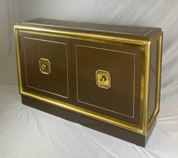 Mastercraft Modernist Credenza Lacquer and Brass (1 of 14)