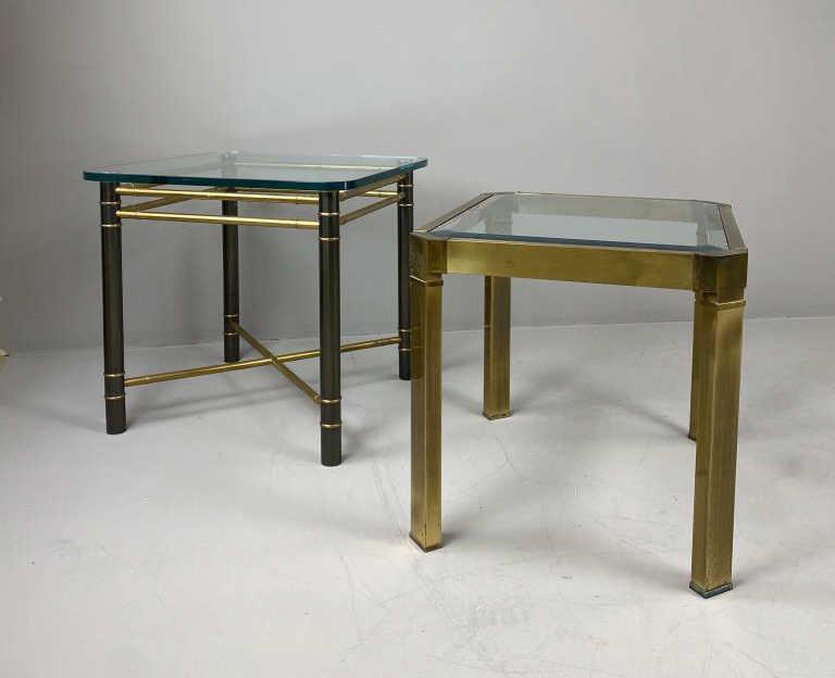 2 Midcentury Brass Tables Possibly Mastercraft (1 of 9)