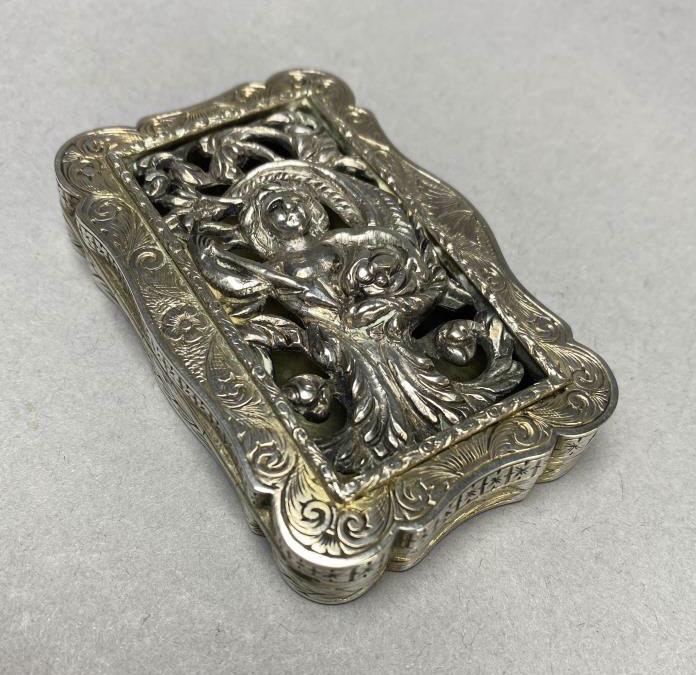 English Victorian Sterling Vinaigrette C. 1860 (1 of 5)