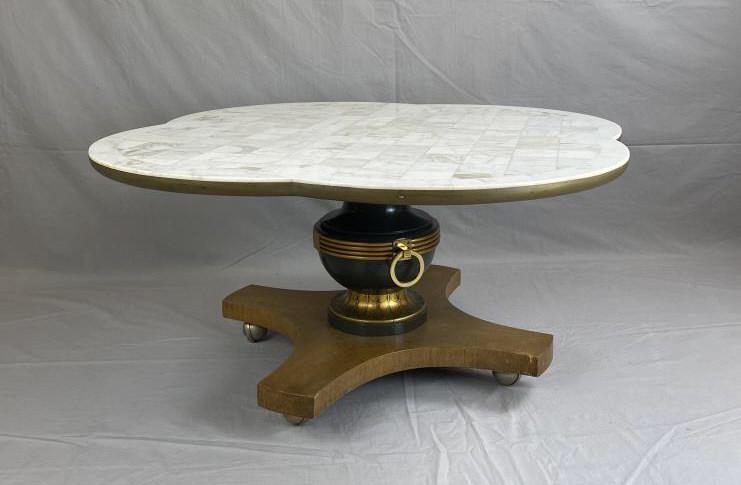 Midcentury Tesselated Stone Top Coffee Table (1 of 8)