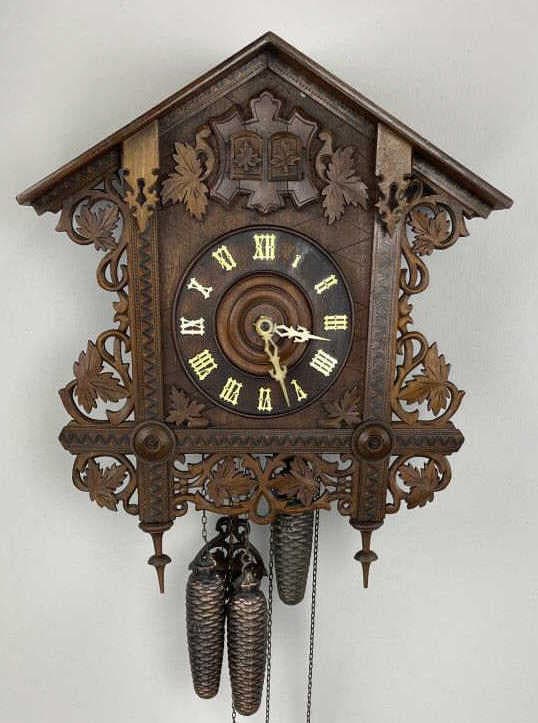 German 8 Day Railroad Cuckoo Quail Clock (1 of 20)