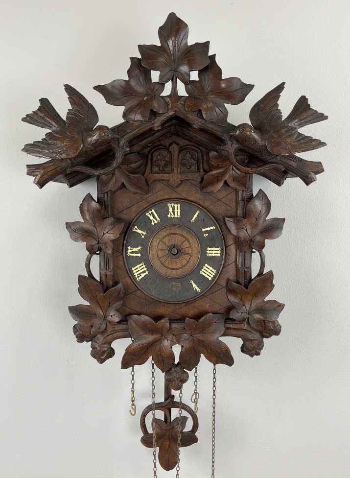 Double Bird Motif Cuckoo Quail Clock Parts/Repair (1 of 16)