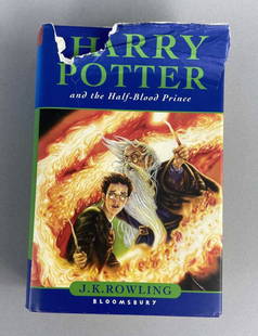 Harry Potter & the Half Blood Prince 1st UK Ed.: Harry Potter and the Half Blood Prince by JK Rowling, hardcover first edition from the United Kingdom, published by Bloomsbury in 2005. SHIPPING INFORMATION: In-House Shipping Available