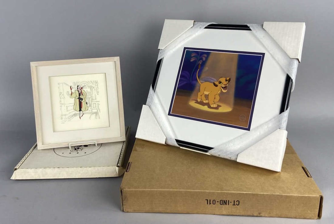 Simba's Spotlight Sericel & Cruella De Vil Art (1 of 8)