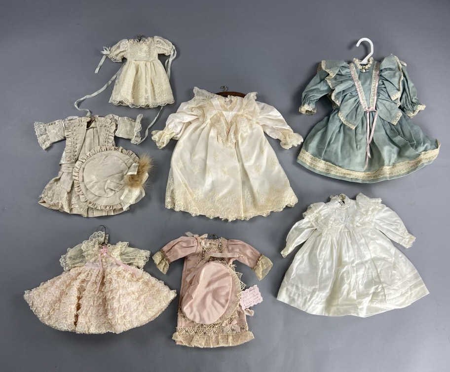 7 Handmade Doll Dresses 2 with Hats (1 of 15)