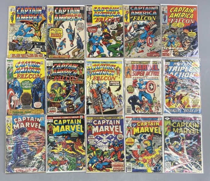 Captain America Falcon & Captain Marvel Comics (1 of 19)