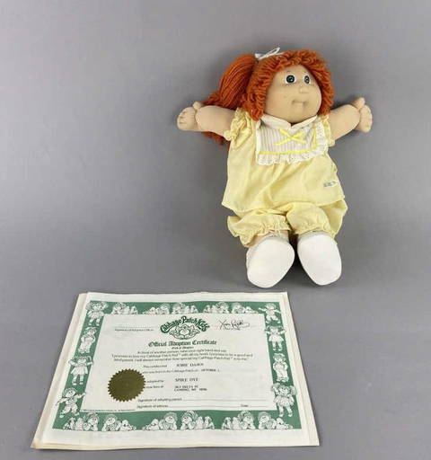 80's Red Head Cabbage Patch With Certificate
