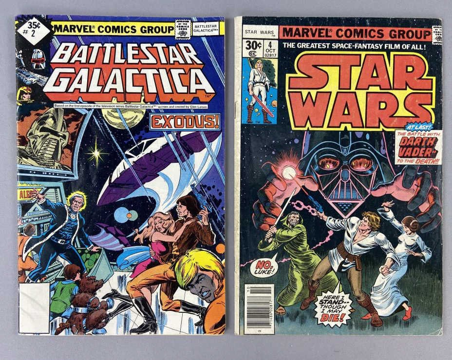 Star Wars 4 1977 Newstand & Battlestar Galactica 2 (1 of 7)
