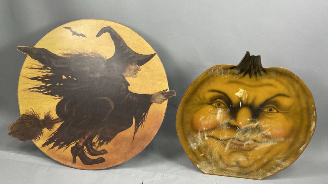 Witch & Jack o Lantern Wooden Decor (1 of 9)