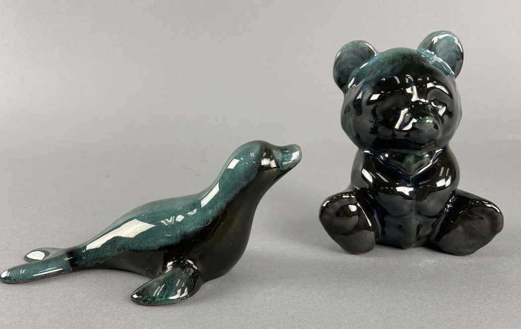 Blue Mountain Pottery Seal & Teddy Bear (1 of 7)