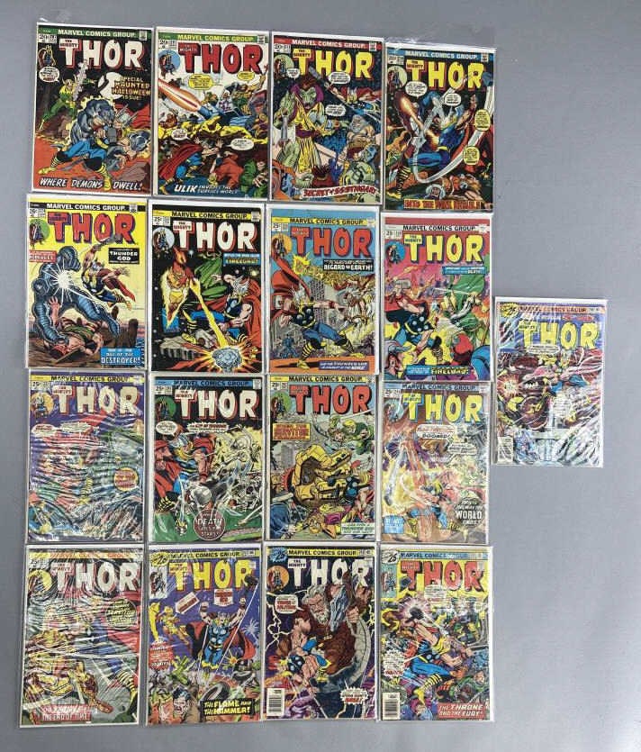 17 Bronze Age Mighty Thor Comic Books (1 of 20)