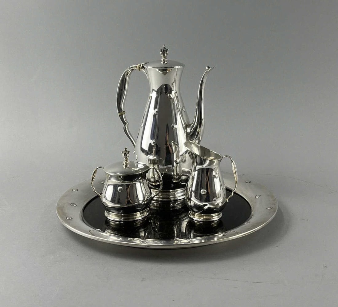 Reed & Barton "Far East" Sterling Coffee Service (1 of 14)