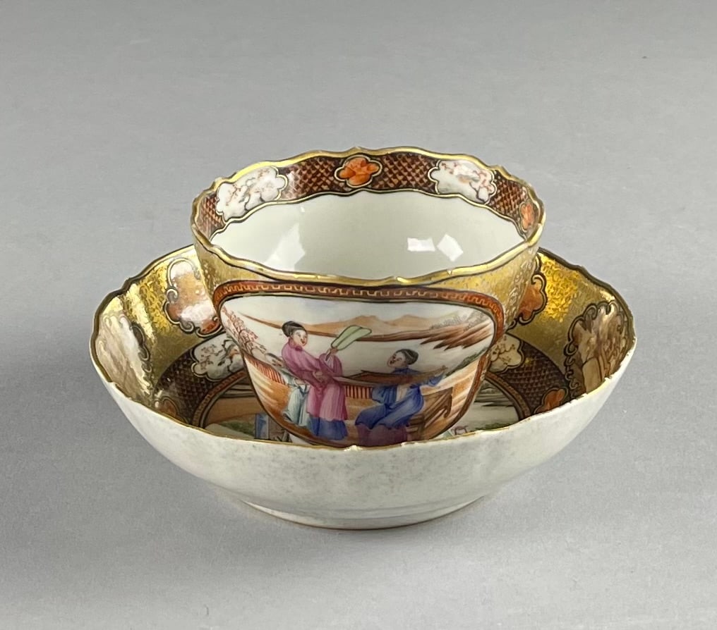 18th C. Chinese Export Palace Ware Cup and Saucer (1 of 11)