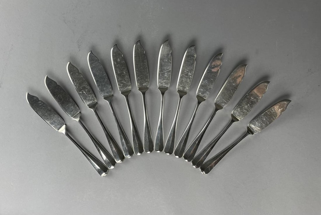 12 Tane Sterling Silver Knives Mexico City (1 of 4)