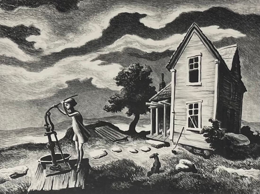 Thomas Hart Benton (1889-1975) Farmer's Daughter (1 of 5)