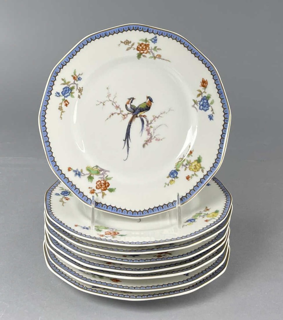 8 Limoges "Paradise" Theodore Haviland Plates (1 of 5)