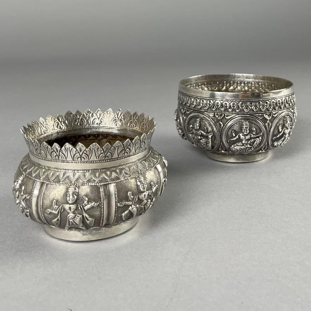 2 Southeast Asian Figural Sterling Silver Bowls (1 of 5)