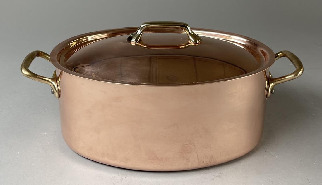 Mauviel French Copper Oval Cocotte with Lid (1 of 6)