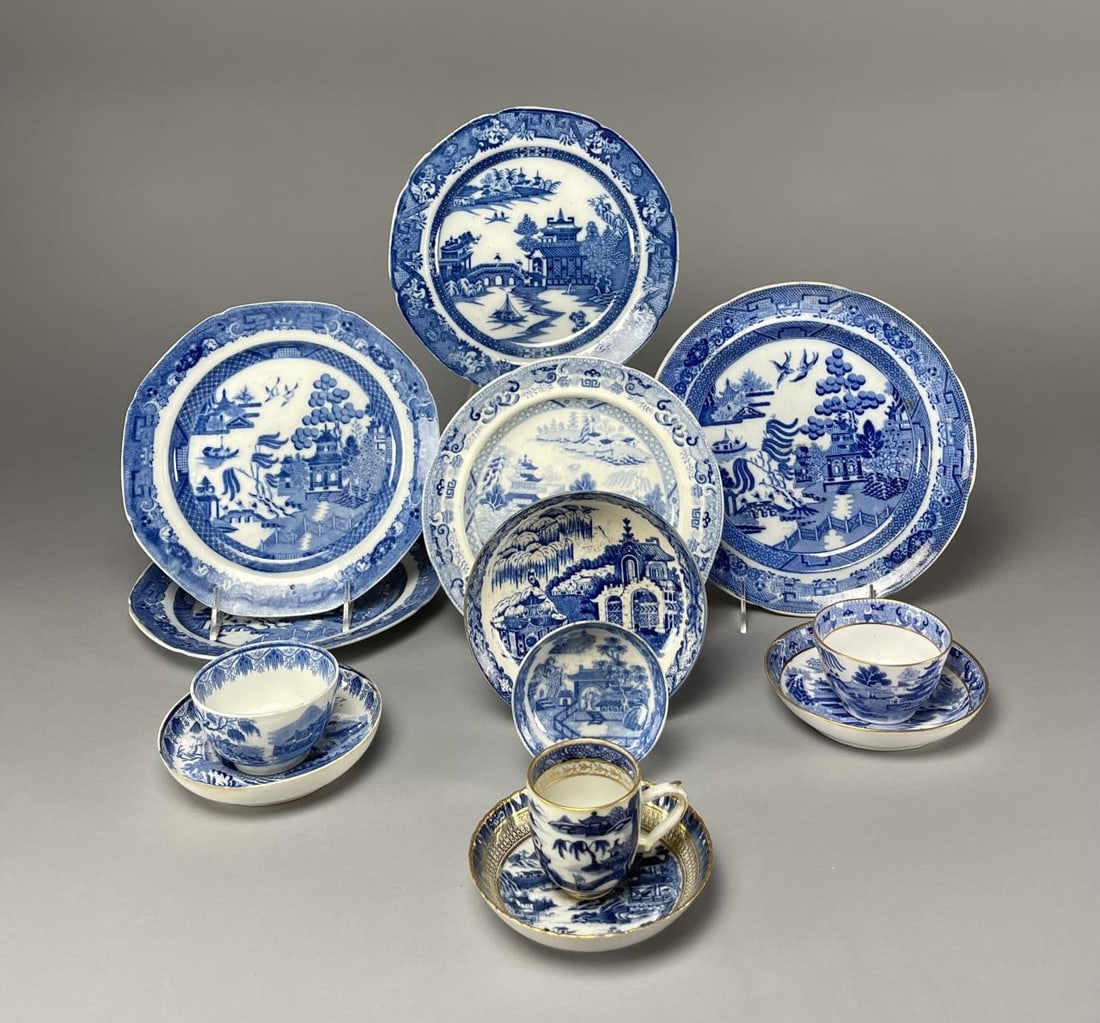 18th-19th C. Blue Willow China Collection (1 of 8)