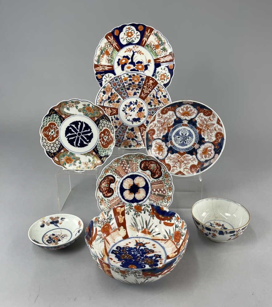 8 Pieces Antique Japanese Imari Porcelain (1 of 17)