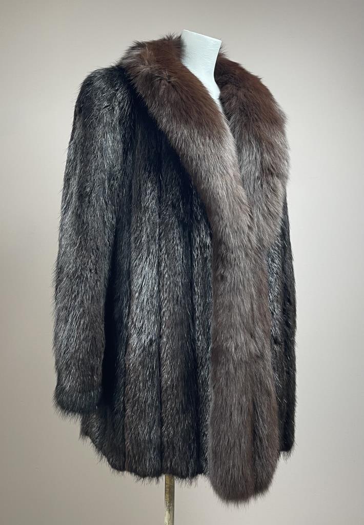 Mink with Fox Fur Stroller Coat (1 of 8)