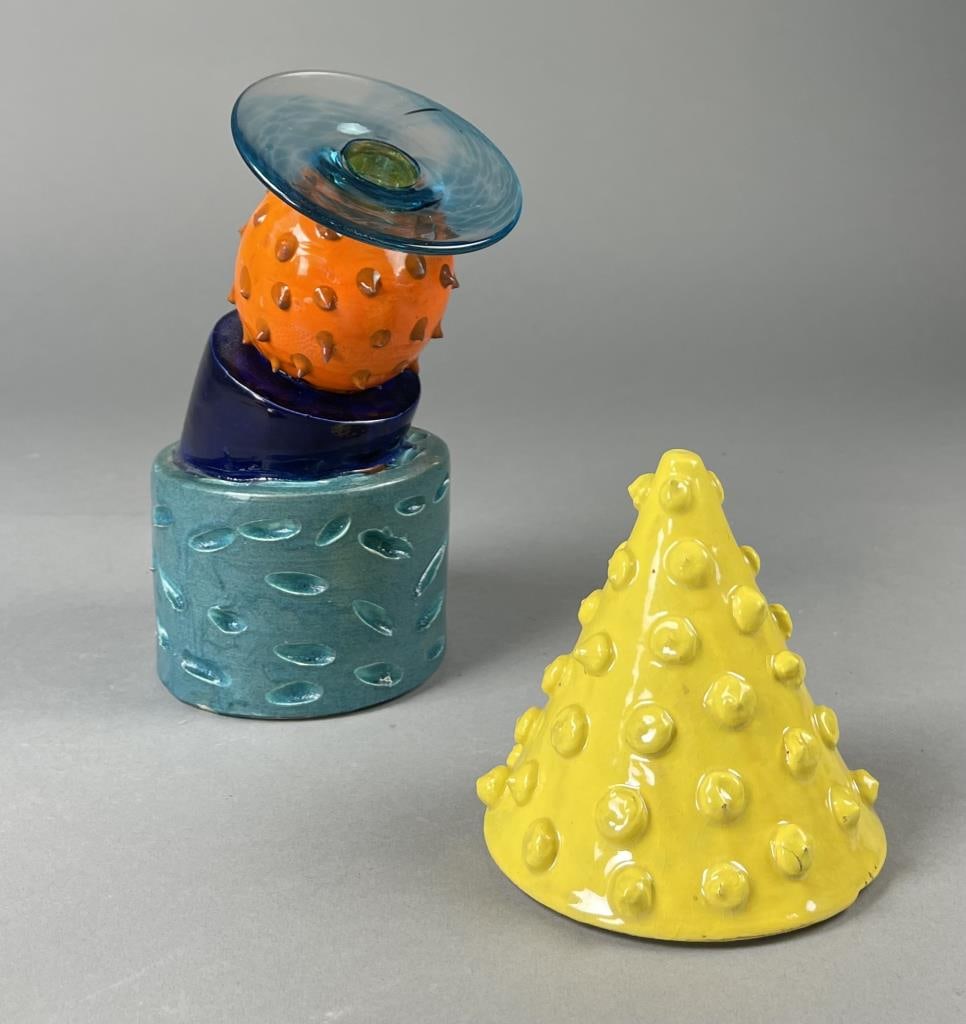 2 Kaiser Suidan Memphis Style Ceramic Sculptures (1 of 8)