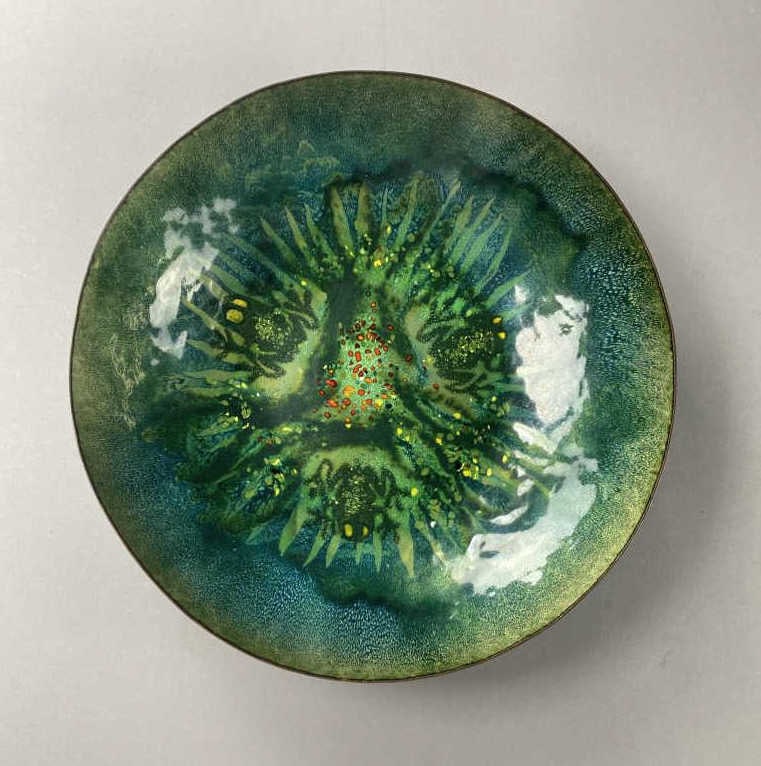 Large Frank Lee Copper Enamel Centerpiece Bowl (1 of 5)