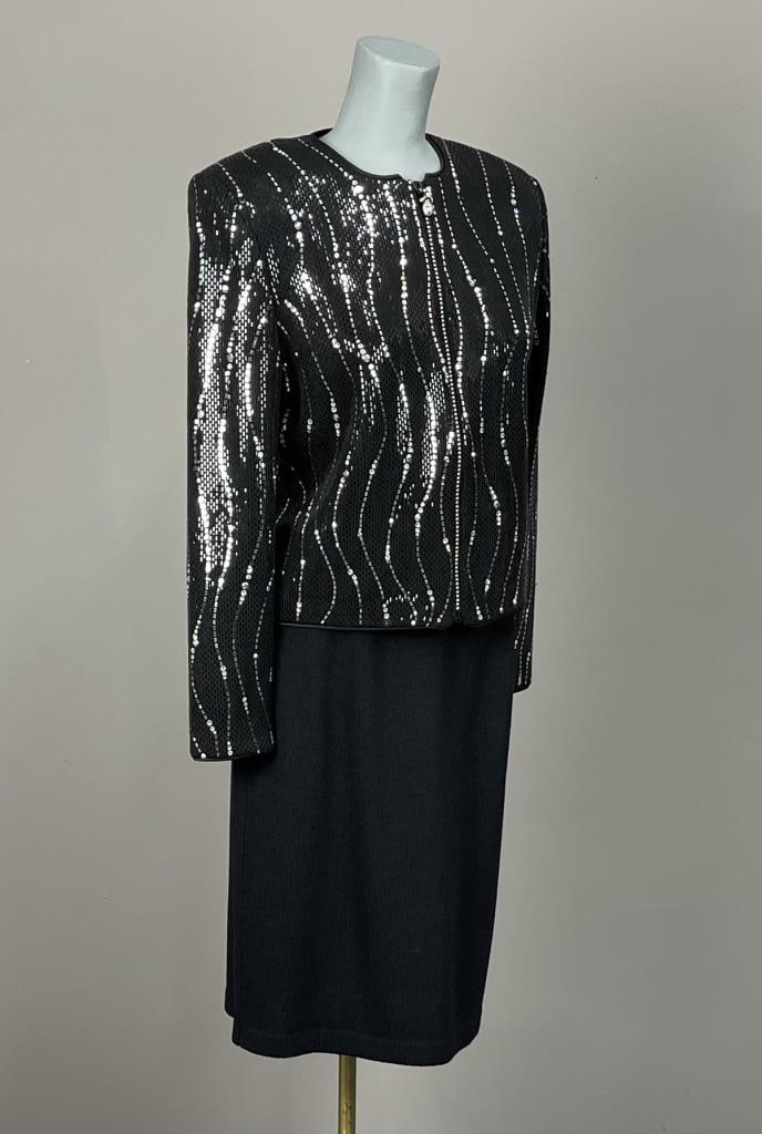 St. John Couture Black Evening Sparkle Jacket (1 of 7)