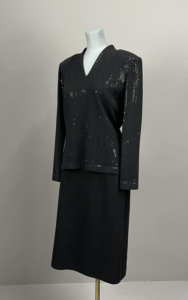 St. John Evening Sparkle Knit 2 Piece Dress (1 of 5)