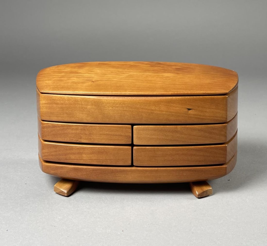 Kellams Hand Crafted Cherry Wood Jewelry Box (1 of 5)