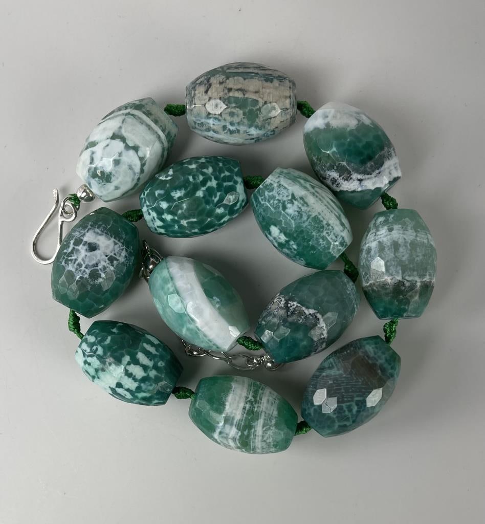 Jay King silver Green Faceted Apatite Necklace (1 of 4)