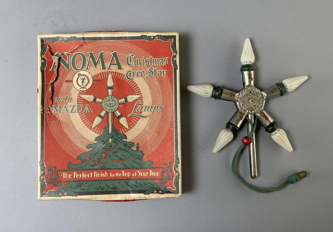 Noma Electric Xmas Tree Star Early 20th C (1 of 3)