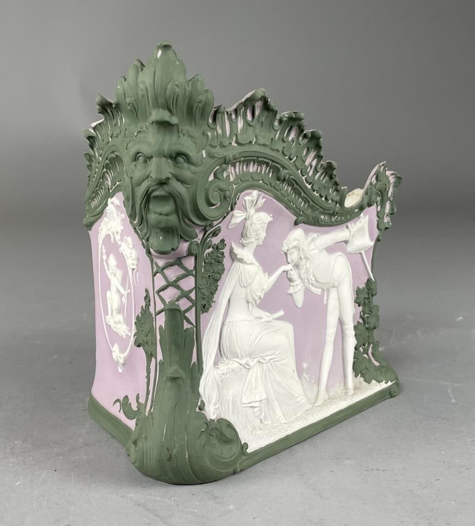 Victorian Tri-Color Jasperware Vase or Cachepot (1 of 8)