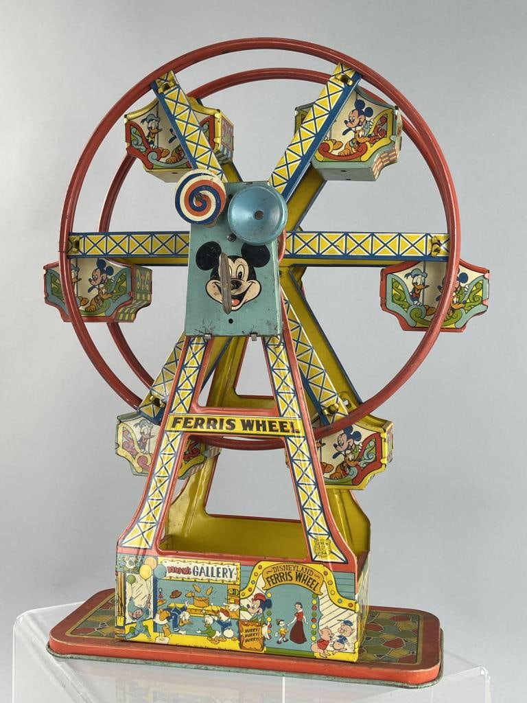 J. Chein Disneyland Ferris Wheel Wind-Up Tin Toy (1 of 11)