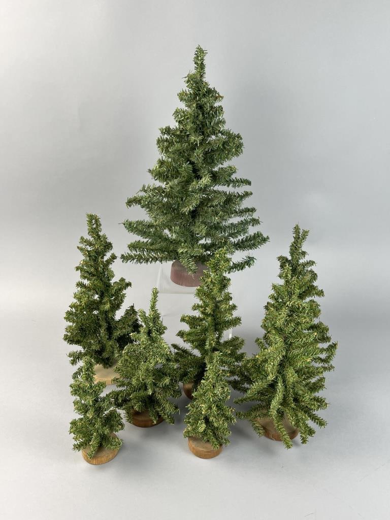 Eight Department 56 Pine Trees (1 of 5)