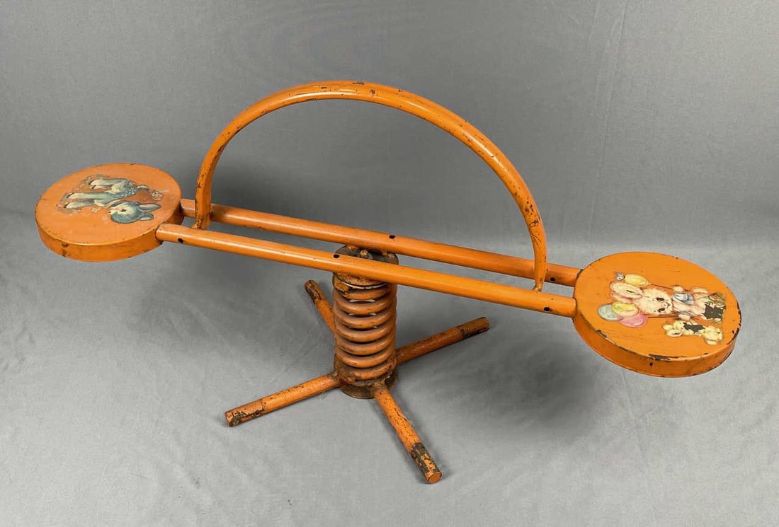 Vintage Metal Kids Toy See Saw Teeter Totter (1 of 4)