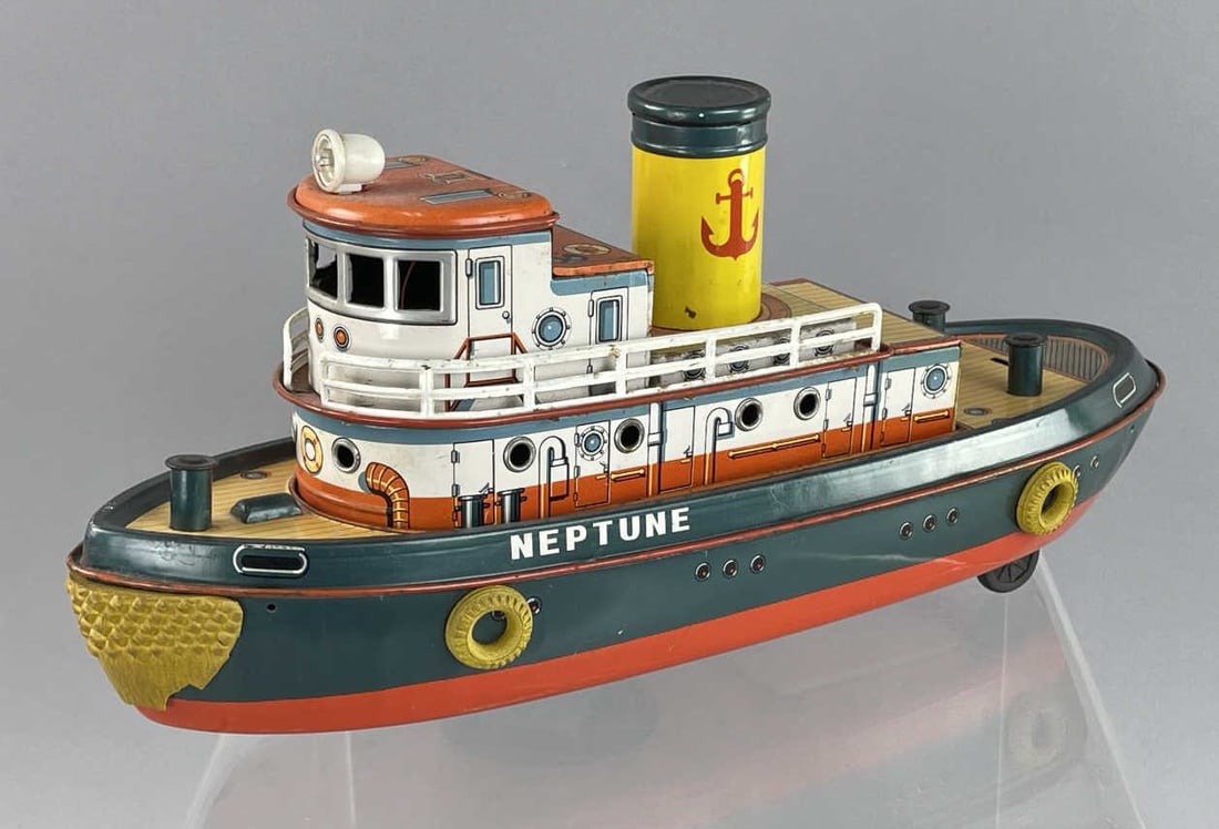 Modern Toys Japan Tin Litho Neptune Boat (1 of 10)