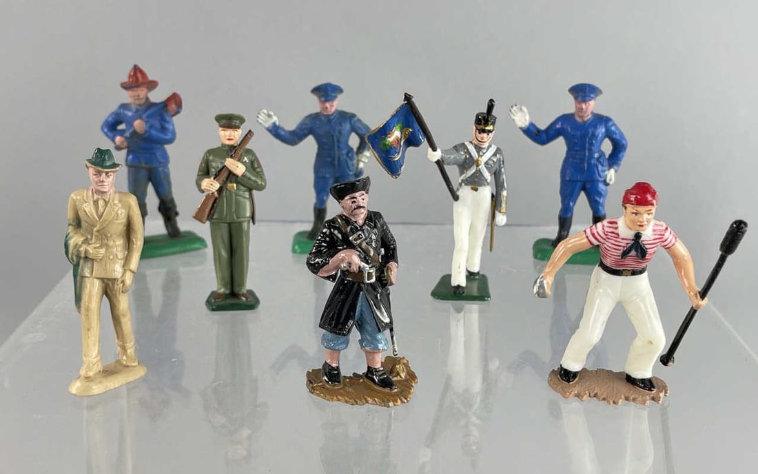 Vintage Beton and Marx Plastic Action Figures (1 of 7)