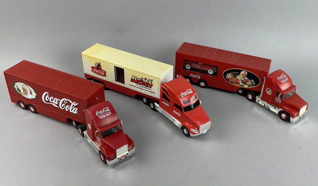 Three Coca Cola Limited Edition Semi Truck Haulers (1 of 5)